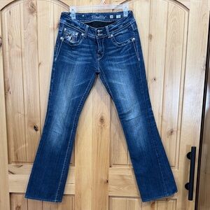 Miss Me Dark Blue Boot Cut Jeans